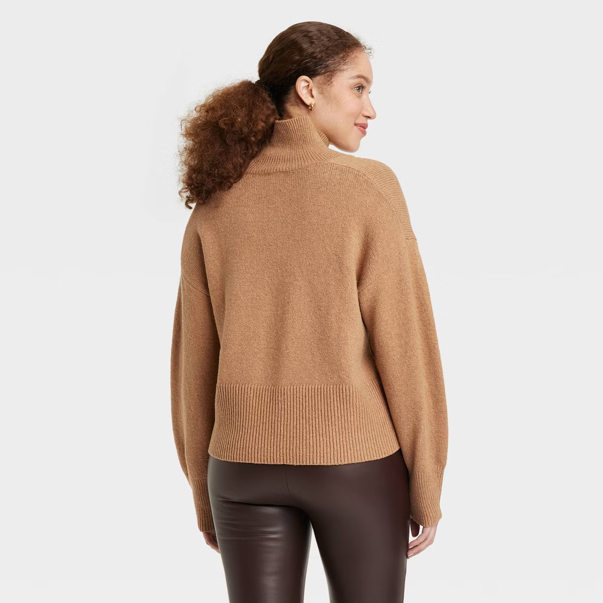 Women's Mock Turtleneck Pullover Sweater - A New Day™ | Target