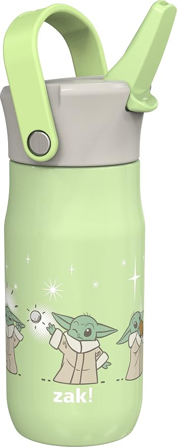 Zak Designs Harmony Star Wars The Mandalorian Kid Water Bottle for Travel or At Home, 14oz Recycl... | Amazon (US)