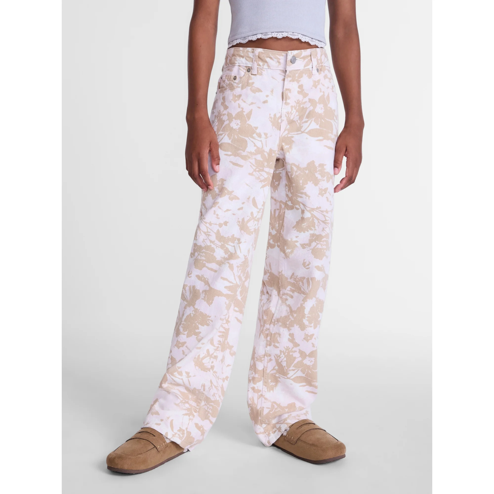 Weekend Academy Girls Baggy Straight Pant, Sizes 4-18 | Walmart (US)