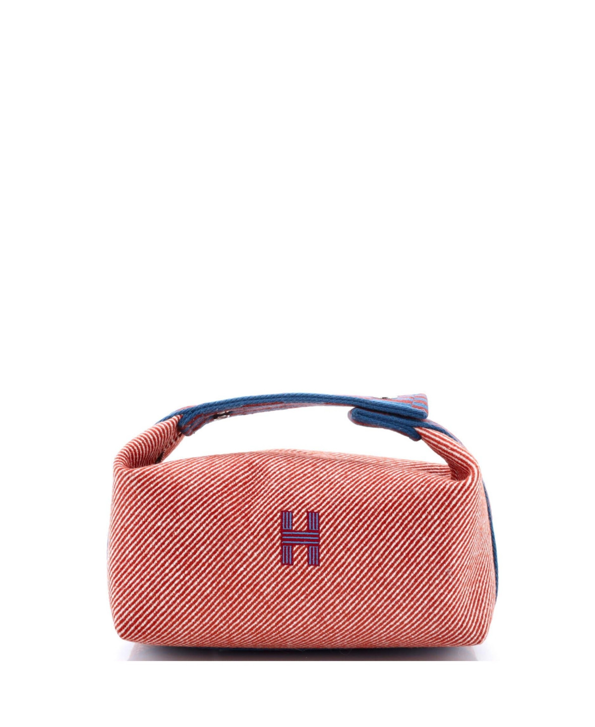 Pre-Owned Hermes Pm Bride-a-Brac Travel Case Toile - Brown | Macy's