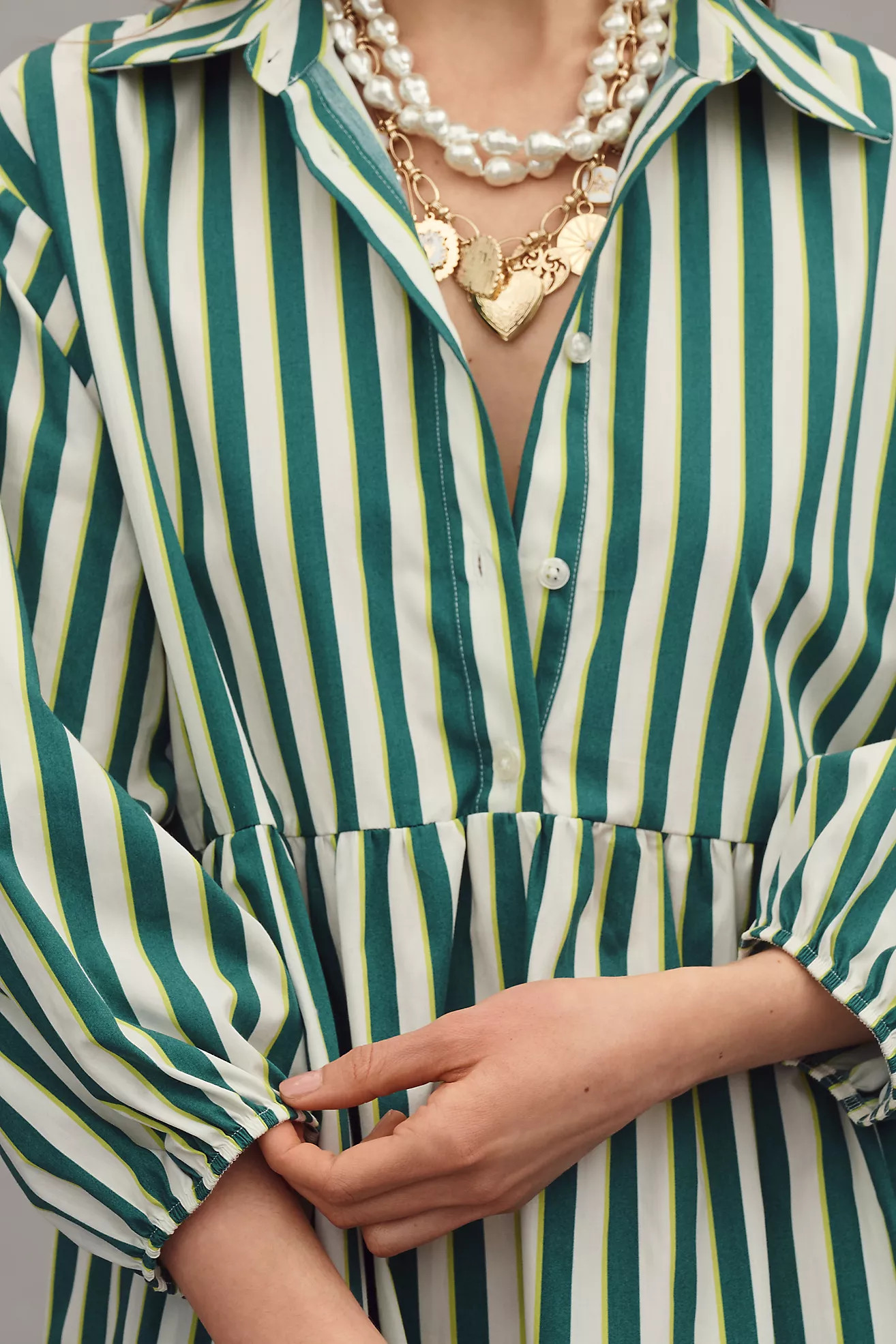 The Bettina Tiered Shirt Dress by Maeve | Anthropologie (US)