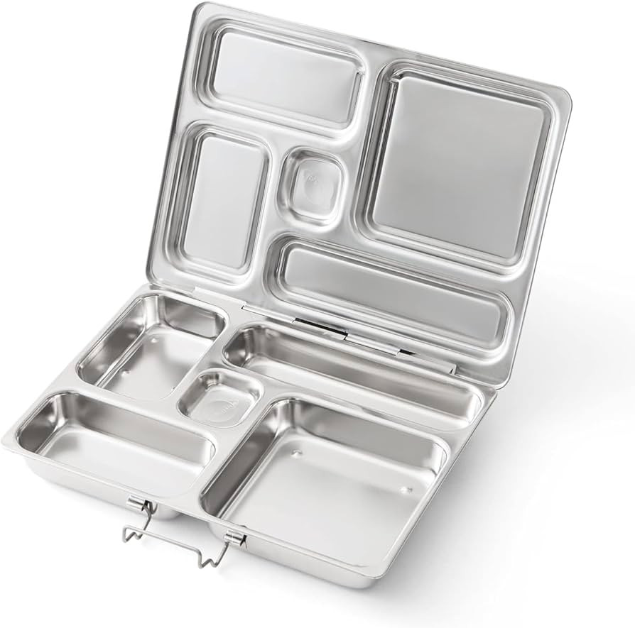 PlanetBox ROVER Classic Stainless Steel Bento Lunch Box with 5 Compartments (P5000N) | Amazon (US)
