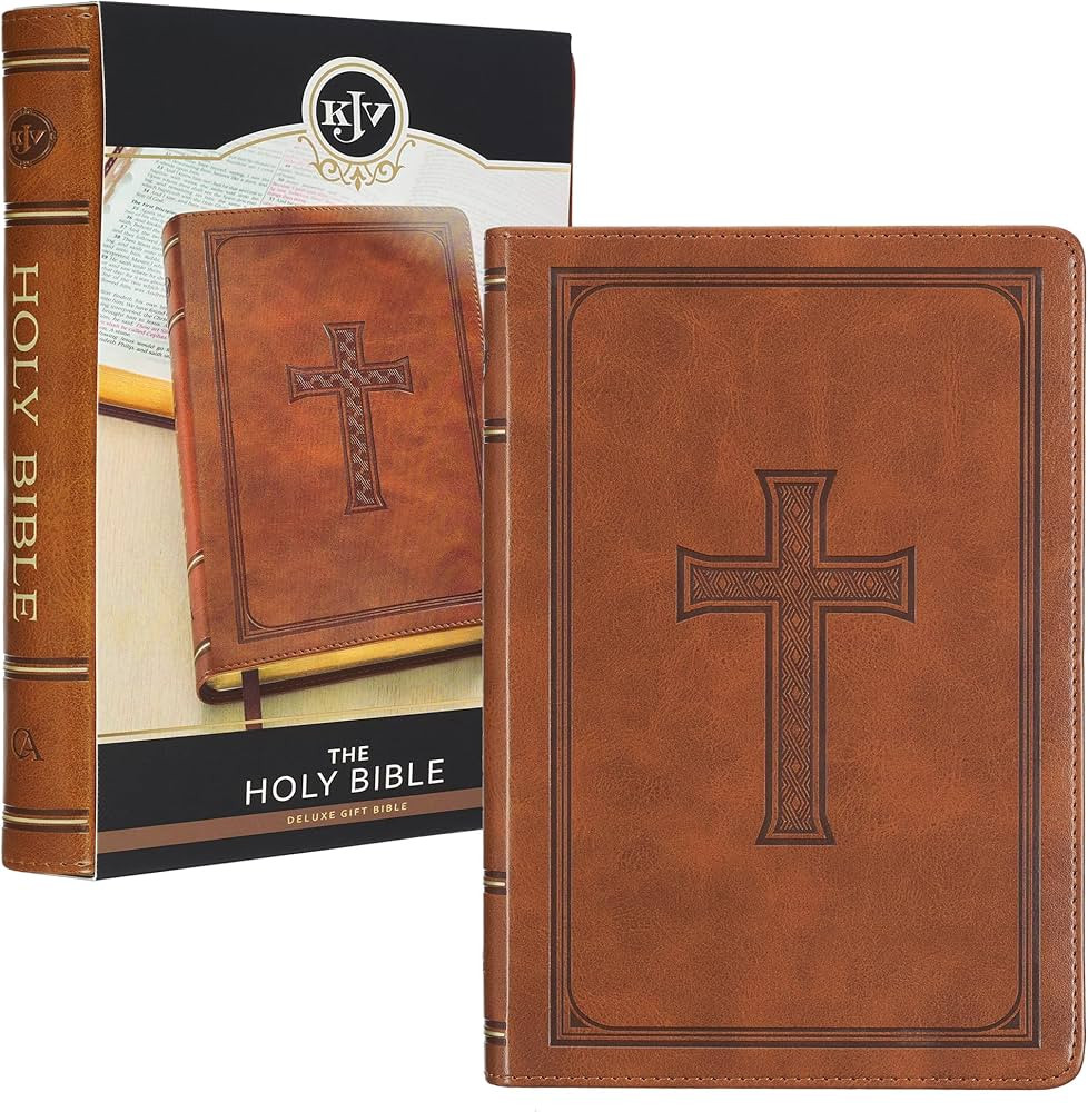 KJV Holy Bible, Standard Size Faux Leather Red Letter Edition Thumb Index, Ribbon Marker, King Ja... | Amazon (US)