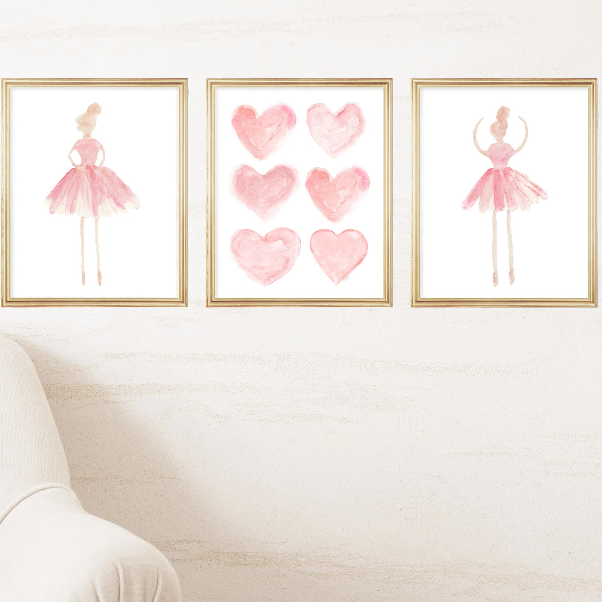 Outside In Art Studio Little Girls Ballet Artwork, Paper Prints | Wayfair | Wayfair North America