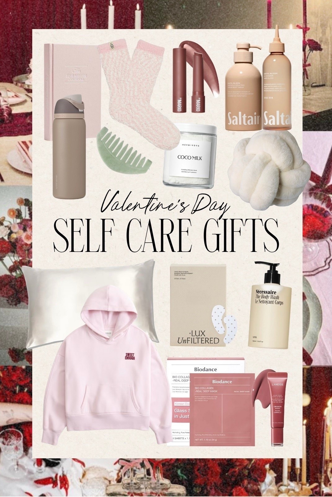 Valentine’s Day self care gifts 💘 self care finds, self care favorites, self care gift ideas, beauty favorites, beauty gifts, Valentine’s Day gifts, vday gifts, vday gift, cozy gifts, skincare essentials, skincare gifts 



#LTKBeauty #LTKValentine #LTKselfcare