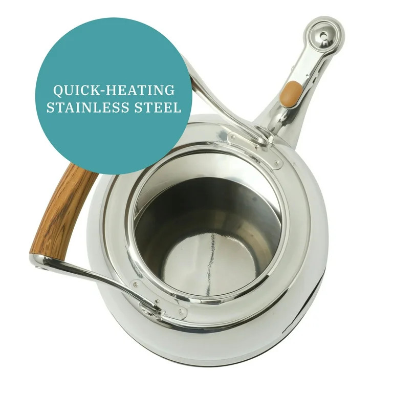 The Pioneer Woman Stainless Steel 2.2-Quart Stovetop Tea Kettle | Walmart (US)