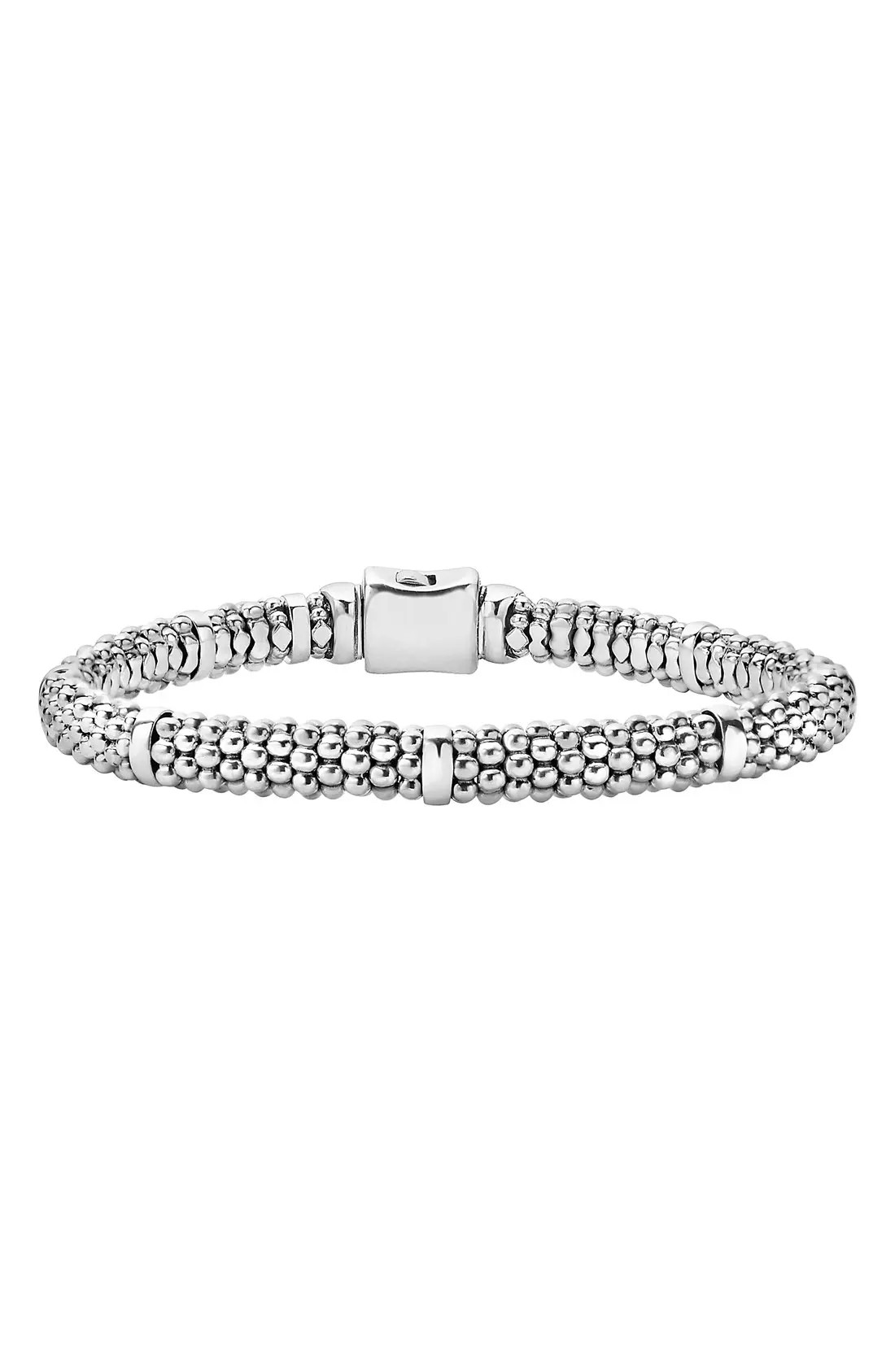 Caviar Sterling Silver Rope Station Bracelet (Women) | Nordstrom | Nordstrom