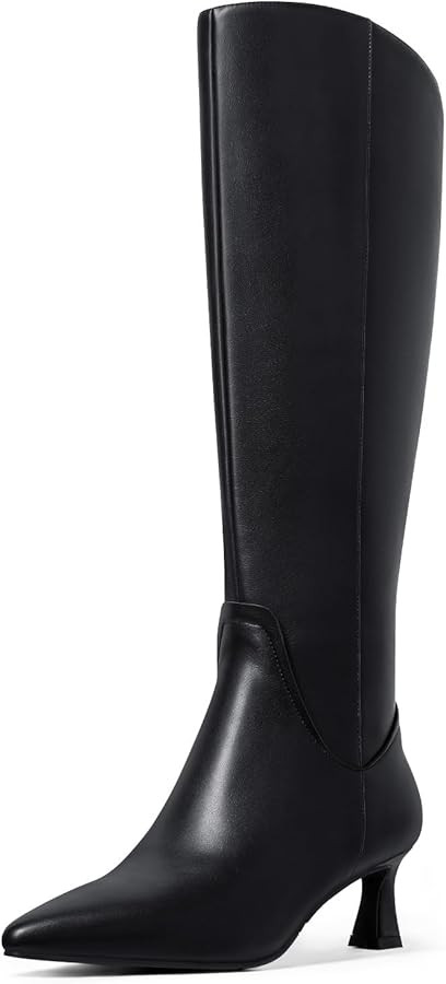 MUCCCUTE Knee High Boots for Women Chunky Heel Square Toe with Side Zipper Pull On Tall Fall Bota... | Amazon (US)