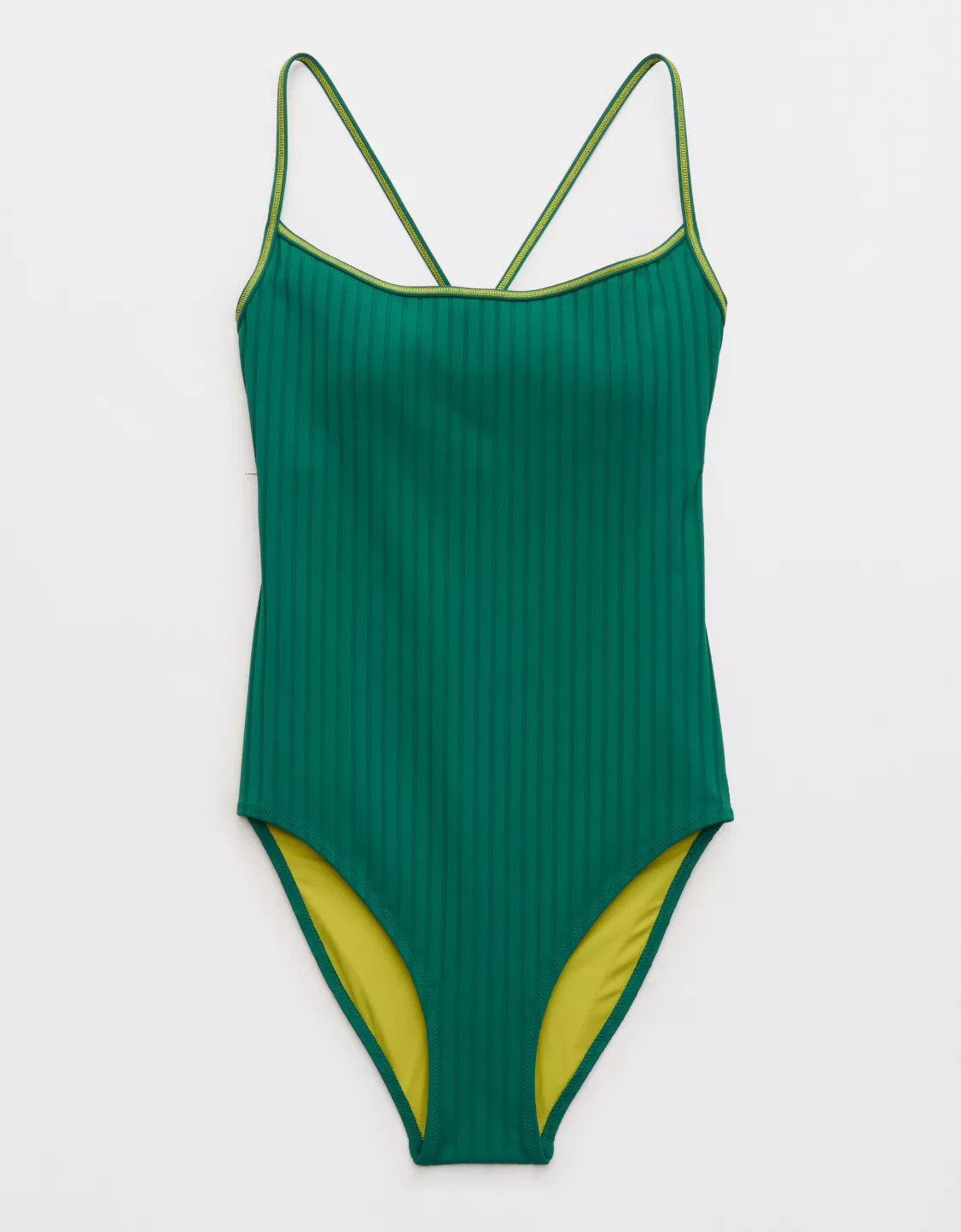 Aerie Scoop Ribbed Full Coverage One Piece Swimsuit | Aerie