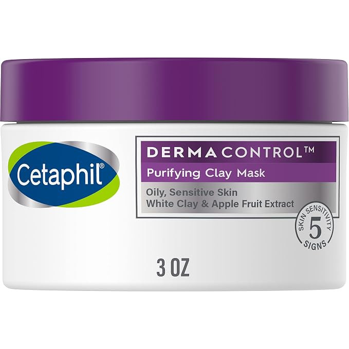 Cetaphil Clay Mask, DermaControl Purifying Clay Face Mask with Bentonite Clay for Blackheads and ... | Amazon (US)