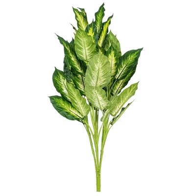 Vickerman 36" Artificial Marble Dieffenbachia Plant - Indoor Polyester Foliage, Sheltered Outdoor Use | Target
