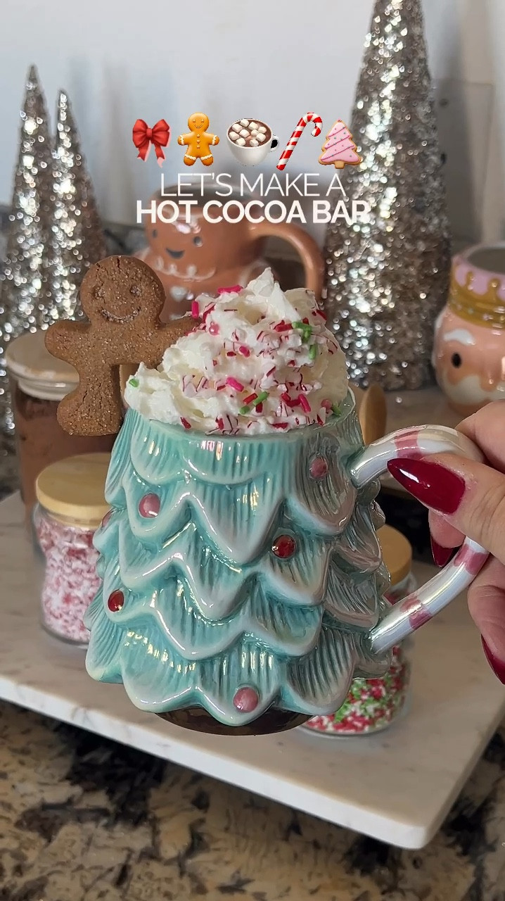 An easy and delicious hot cocoa bar! I’ve linked most items used (others are similar!) so you can enjoy too! 🎄☕️❄️♥️

#hotcocoabar #holiday #coffeestation 

#LTKSeasonal #LTKHoliday #LTKHome