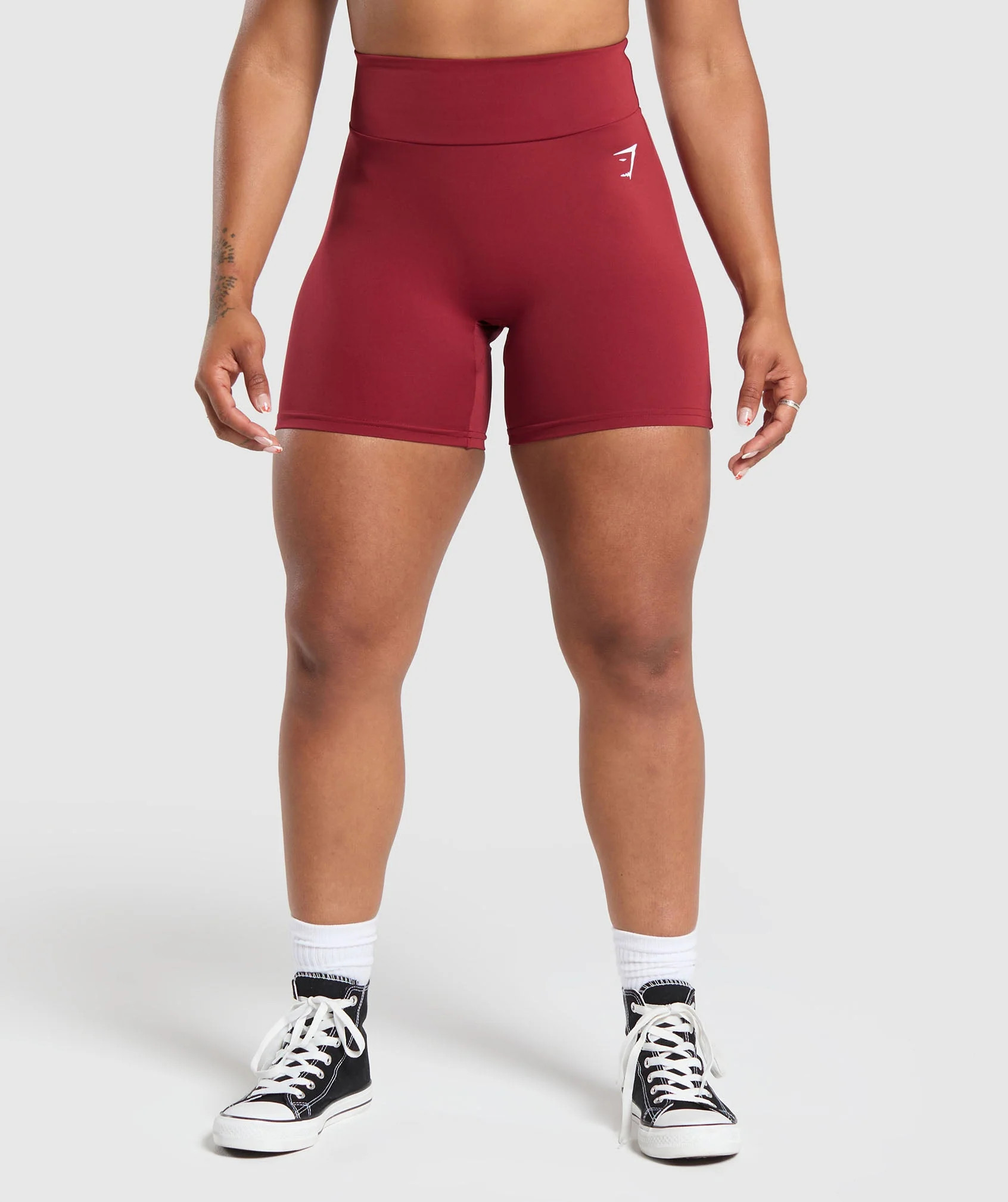 Gymshark Reps Power Tight Shorts - Reps Red | Gymshark US