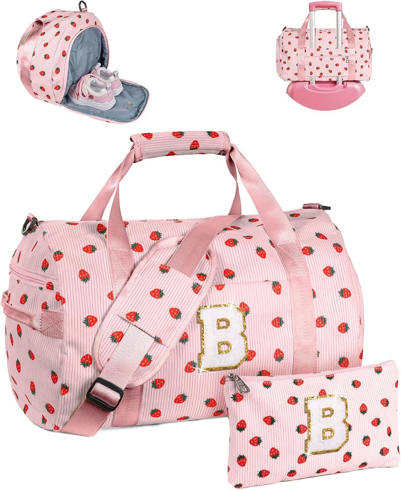 3 4 5 6 7 8 9 10 Year Old Girl Gifts, Girls Gym Bag, Kids Personalized Weekend Duffel Bags with S... | Amazon (US)