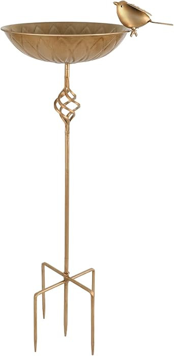 Bird Bath for Outside,Metal Birds Bath Bowl for Outdoors,27.6" H Bird Feeder & Water Feeders with... | Amazon (US)