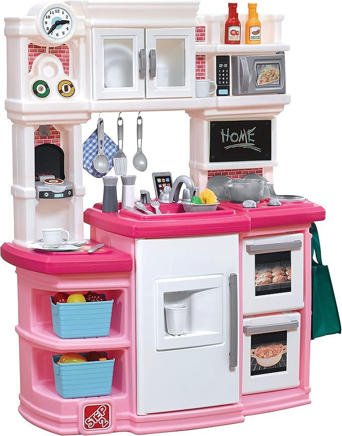 Step2 Great Gourmet Kids Kitchen Playset, Indoor/Outdoor Kitchenette, Interactive Play with Light... | Amazon (US)
