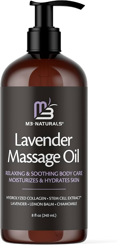 Lavender Sensual Massage Oil with Collagen and Stem Cells, Skin Tightening Therapy for Bum, Thigh... | Amazon (US)