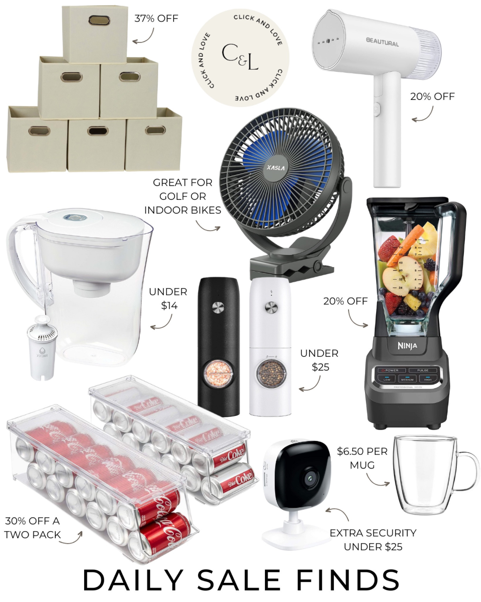 Home finds on sale now! This steamer is perfect for travel 🖤 

Steamer, storage basket, water pitcher, salt and pepper grinder, blender, fan, refrigerator storage, security camera, mug, Amazon gadgets, Amazon kitchen finds, kitchen, pantry, closet, bedroom, nursery, travel essentials, Amazon, Amazon home, Amazon finds, Amazon must haves, Amazon sale, sale finds, sale alert, sale #amazon #amazonhome

#LTKunder50 #LTKsalealert #LTKhome