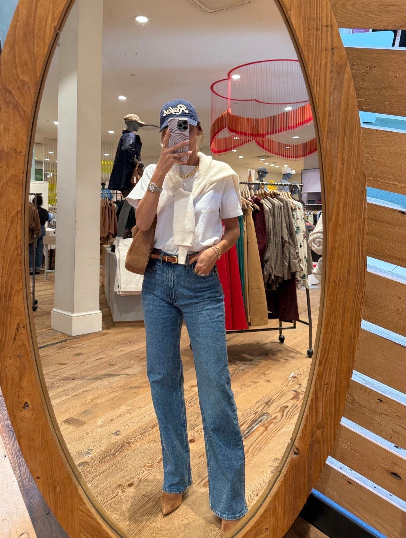 What I wore to the mall and got countless compliments! These jeans make me look so good, I love the step hem and chic straight leg silhouette- size 26
White tee and cashmere cardi
Camel suede booties and slouchy bag!



#LTKSeasonal #LTKOver40 #LTKSaleAlert