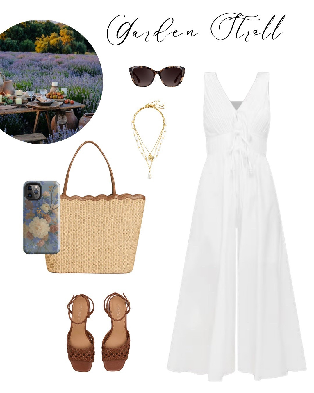 A Look Made for Lavender Fields & Golden Hour Light
This Garden Stroll ensemble is as effortless as it is enchanting—perfect for picnics, flower markets, or a breezy Sunday brunch. We paired it with the Heirloom in Blue phone cover from PetalumeCovers.com to complete the look with a floral flourish.

Why we love this look:
	1.	A white sundress never goes out of style—and this one flatters everyone.
	2.	Earthy sandals and a scalloped straw tote keep the vibe soft and grounded.
	3.	Our moody botanical phone cover adds a poetic, polished detail that turns tech into an accessory.

Phone cover available exclusively at www.petalumecovers.com

Tap to shop the look below and bring beauty into the everyday.

⸻

#petalume #howtostyleyourphone #floralphonecase #romanticstyle #summerstyleedit #oldmoneyaesthetic #coastalwardrobe #picnicstyle #whitedressseason #petalsofpurpose

#LTKStyleTip #LTKOver40 #LTKParties