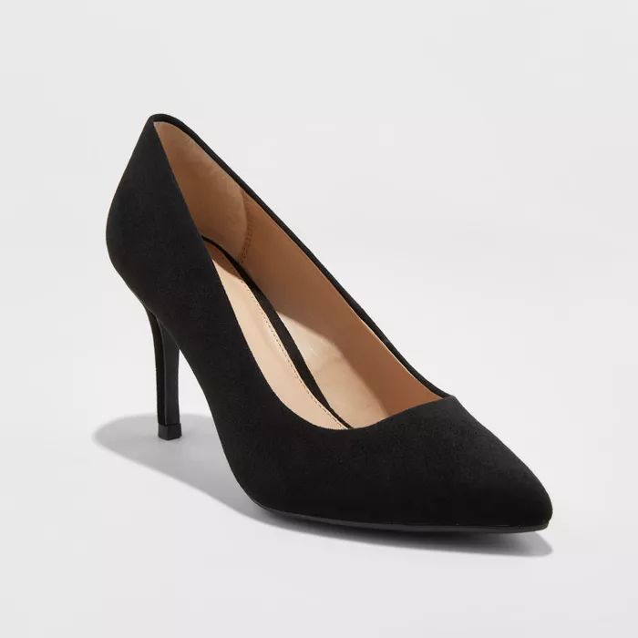 Women's Gemma Pointed Toe Heeled Pumps - A New Day™ | Target