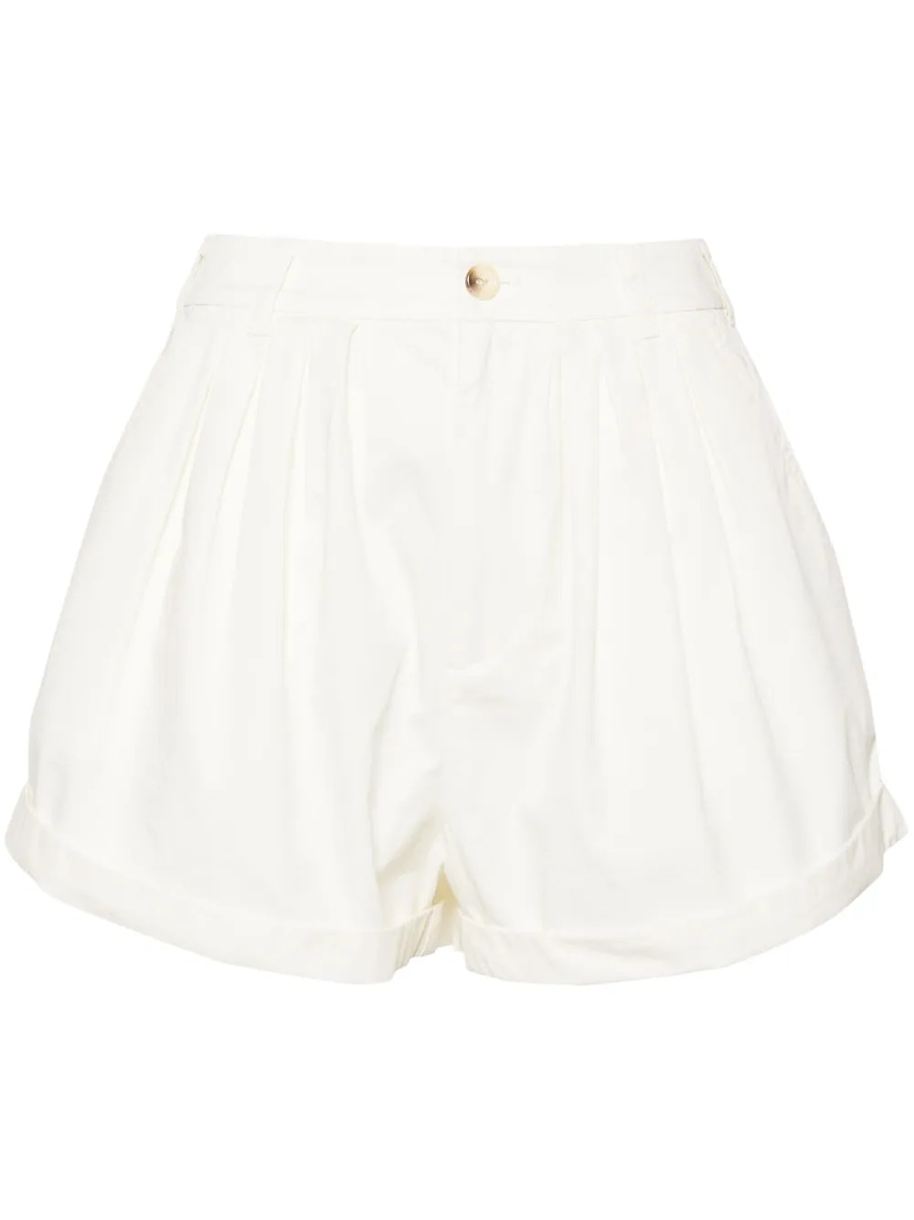 DÔEN Paige Poplin Shorts | White | FARFETCH | Farfetch Global
