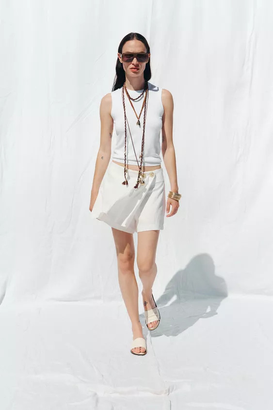CROSSOVER DARTED SKORT | Zara US