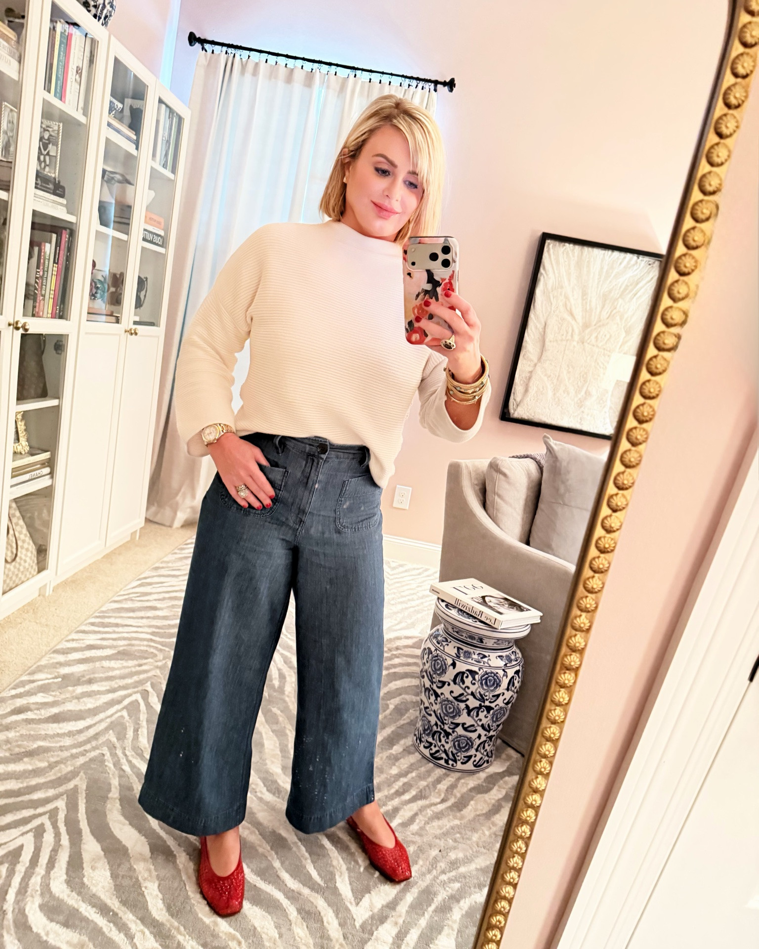 2 of my favorite recent purchases: these denim pants & red jelly flats ✨

classic style, over 40 fashion, Walmart fashion, Walmart denim, denim culottes, wide leg denim, cropped wide leg jeans, dark wash denim, high waisted jeans, red flats, jelly flats, Naturalizer shoes, chic casual outfit, elevated casual style, timeless style, neutral sweater, cream sweater outfit, classic wardrobe staples, casual chic outfit, everyday style, affordable fashion, polished casual look, French inspired style, preppy style, effortless outfit ideas, women over 40 style, casual fall outfit, classic fashion blogger, weekend outfit ideas, classy casual outfit

#LTKootd #LTKmomlife #LTKOver40