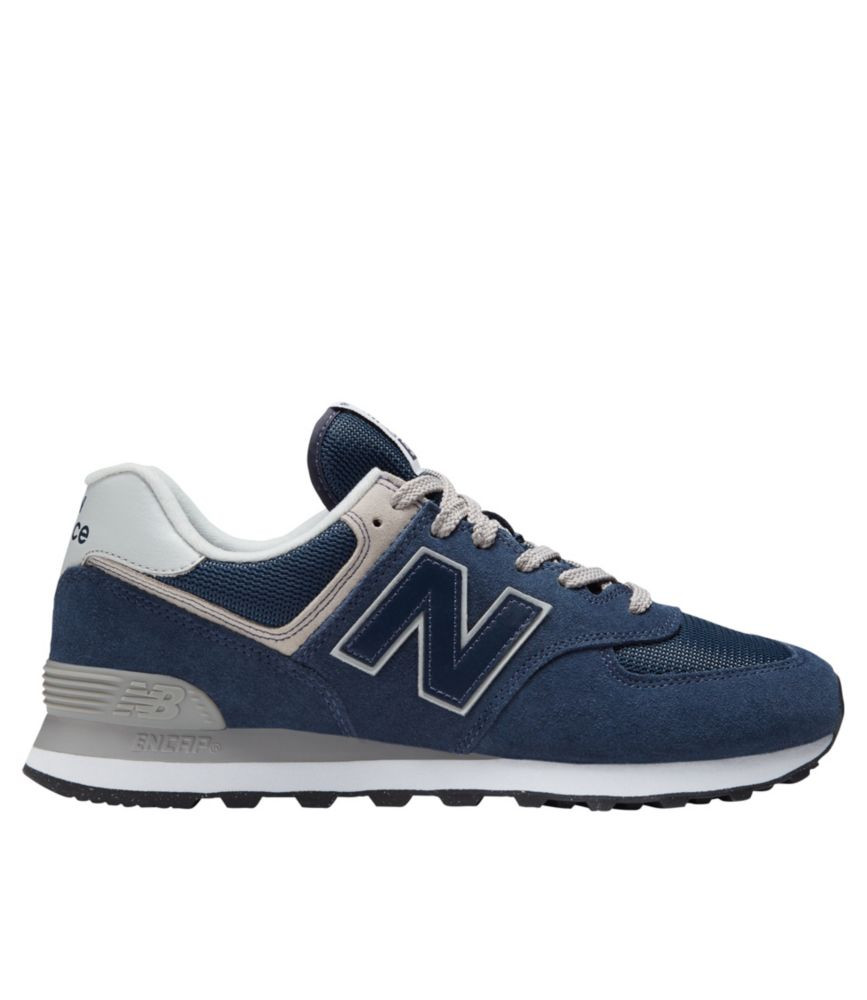 Men's New Balance 574V3 Walking Shoes Navy/White 9.5(D), Suede Leather/Rubber/Nylon | L.L. Bean