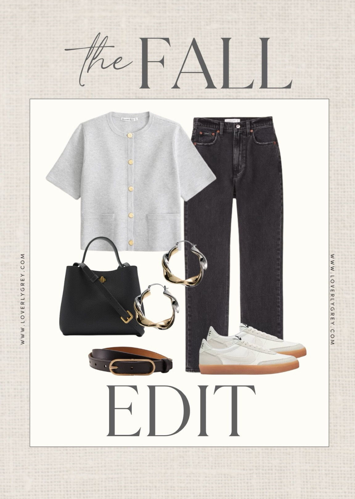 A casual but cute fall look! 

Loverly Grey, fall outfits, fall finds, short sleeve cardigan, Abercrombie finds, black denim, black jeans, neutral sneakers, black purse, cardigan 

#LTKSeasonal #LTKStyleTip