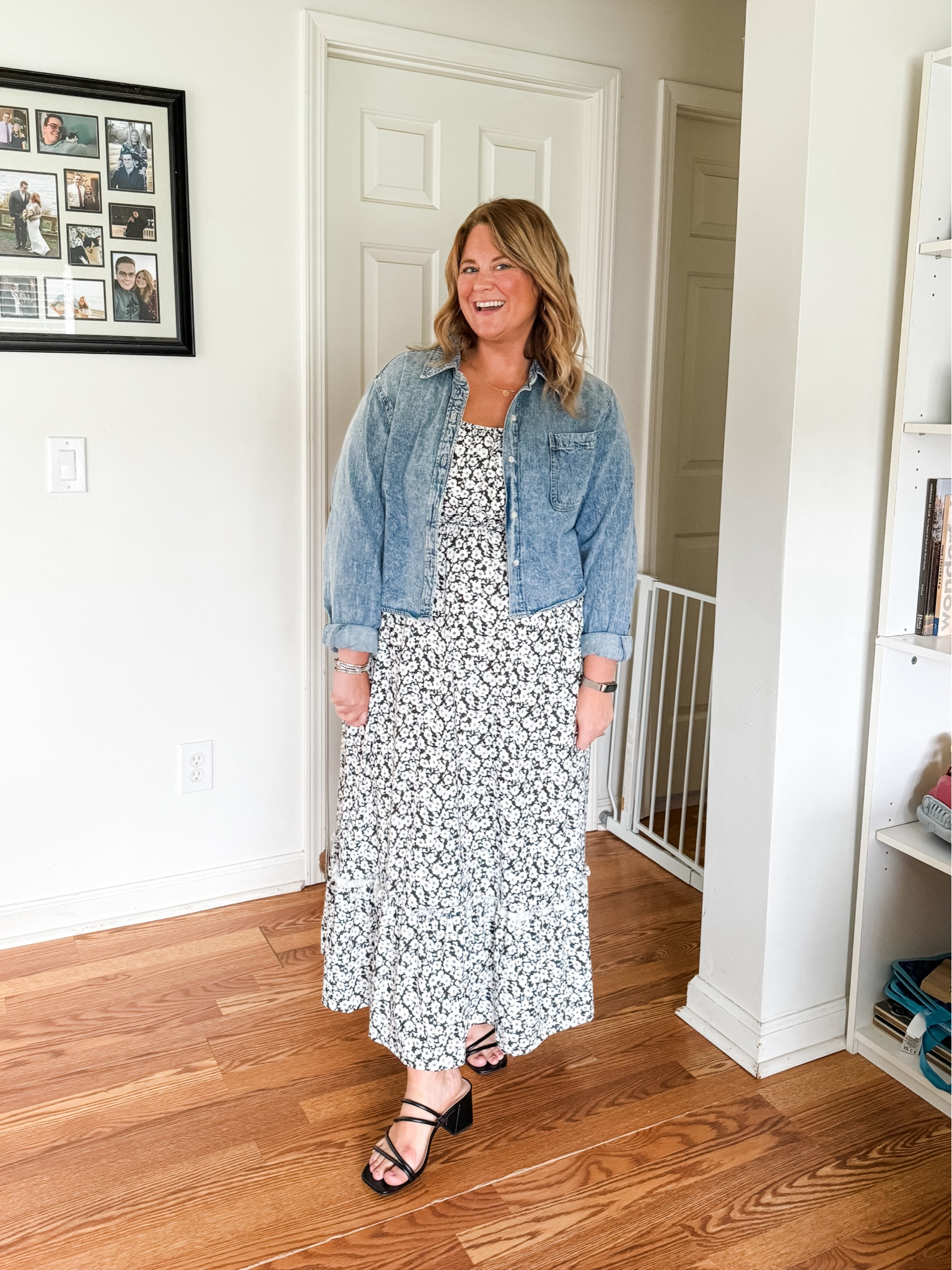 Wearing a large in the dress.  Denim shirt is older so linked similar 

#LTKMidsize #LTKSeasonal #LTKFindsUnder50