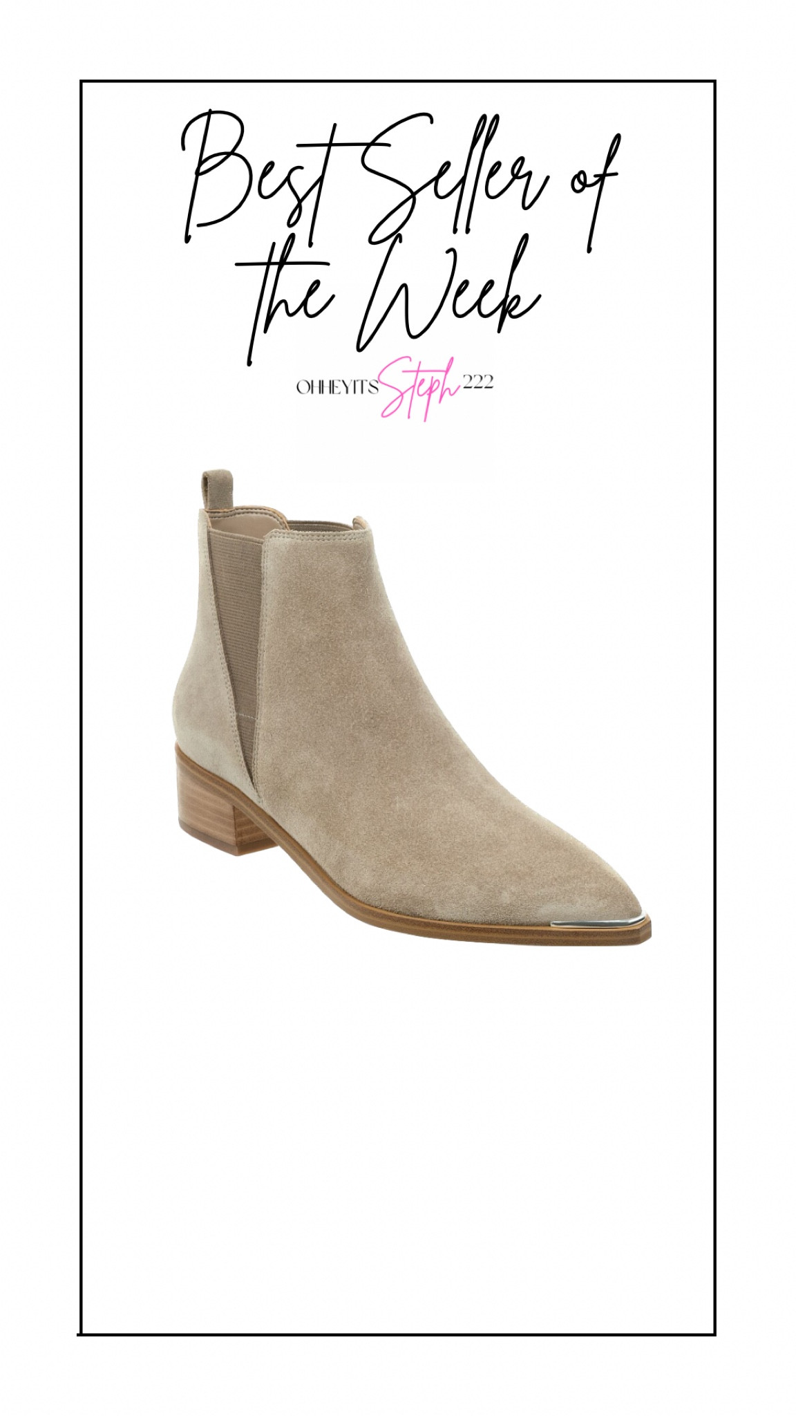 Best seller of the week 

Marc Fisher Yale Chelsea Boot

#LTKshoecrush #LTKstyletip #LTKxNSale
