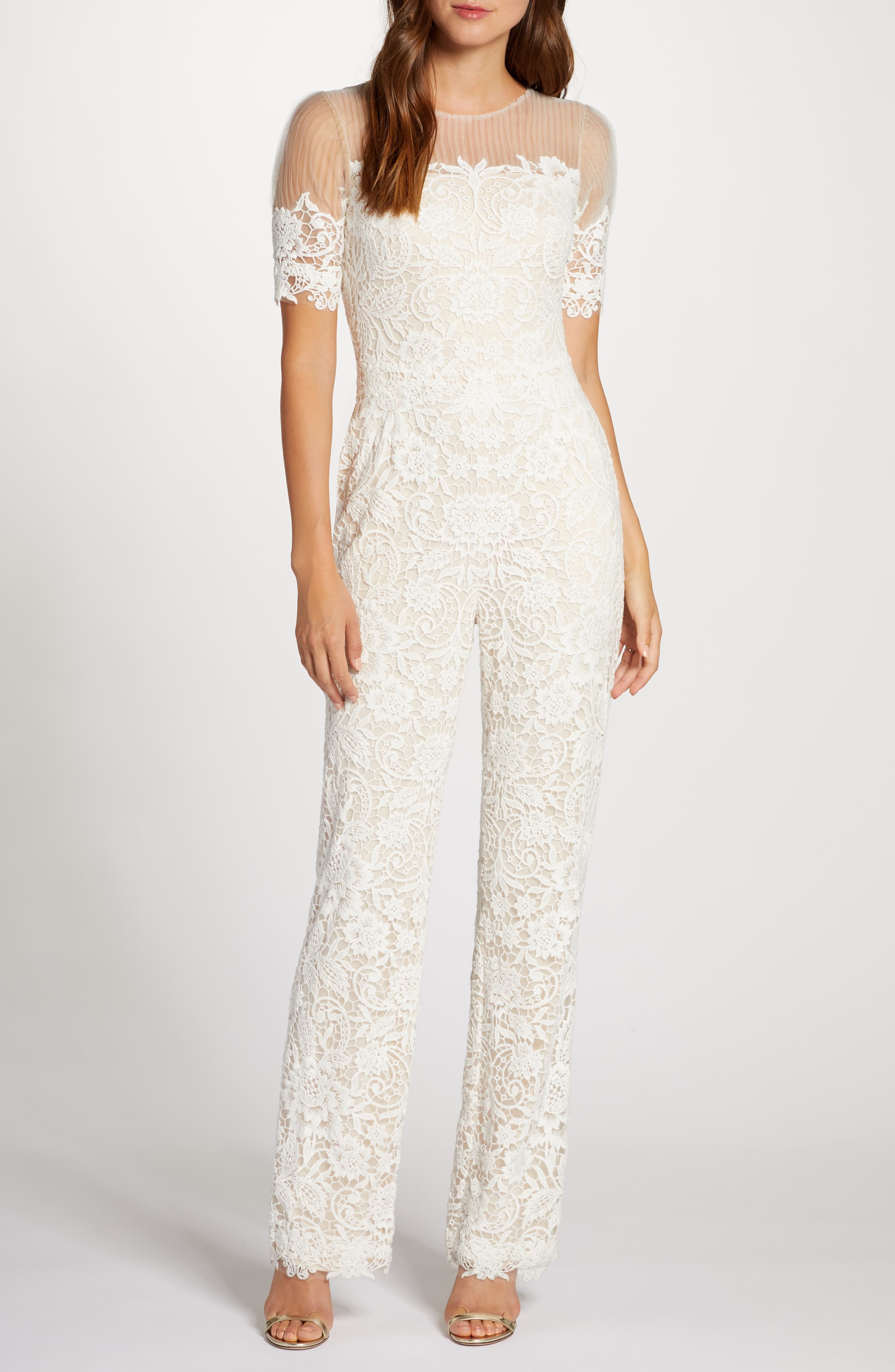 rehearsal dinner white jumpsuit