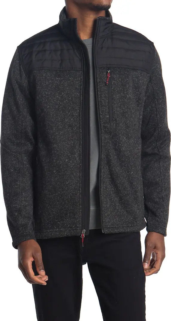 Quilted Fleece Zip Jacket | Nordstrom Rack