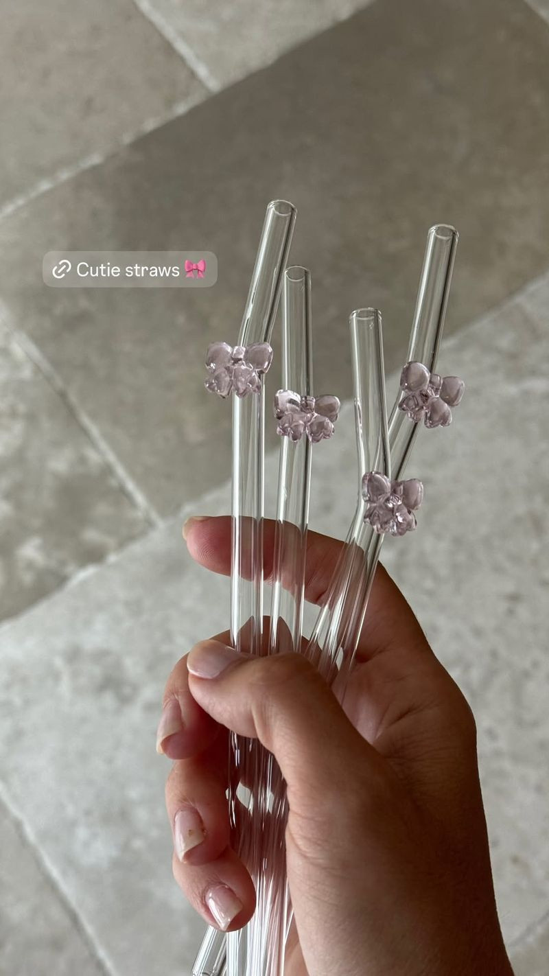 Glass Bow Straws 

 #LTKHome #LTKFindsUnder50