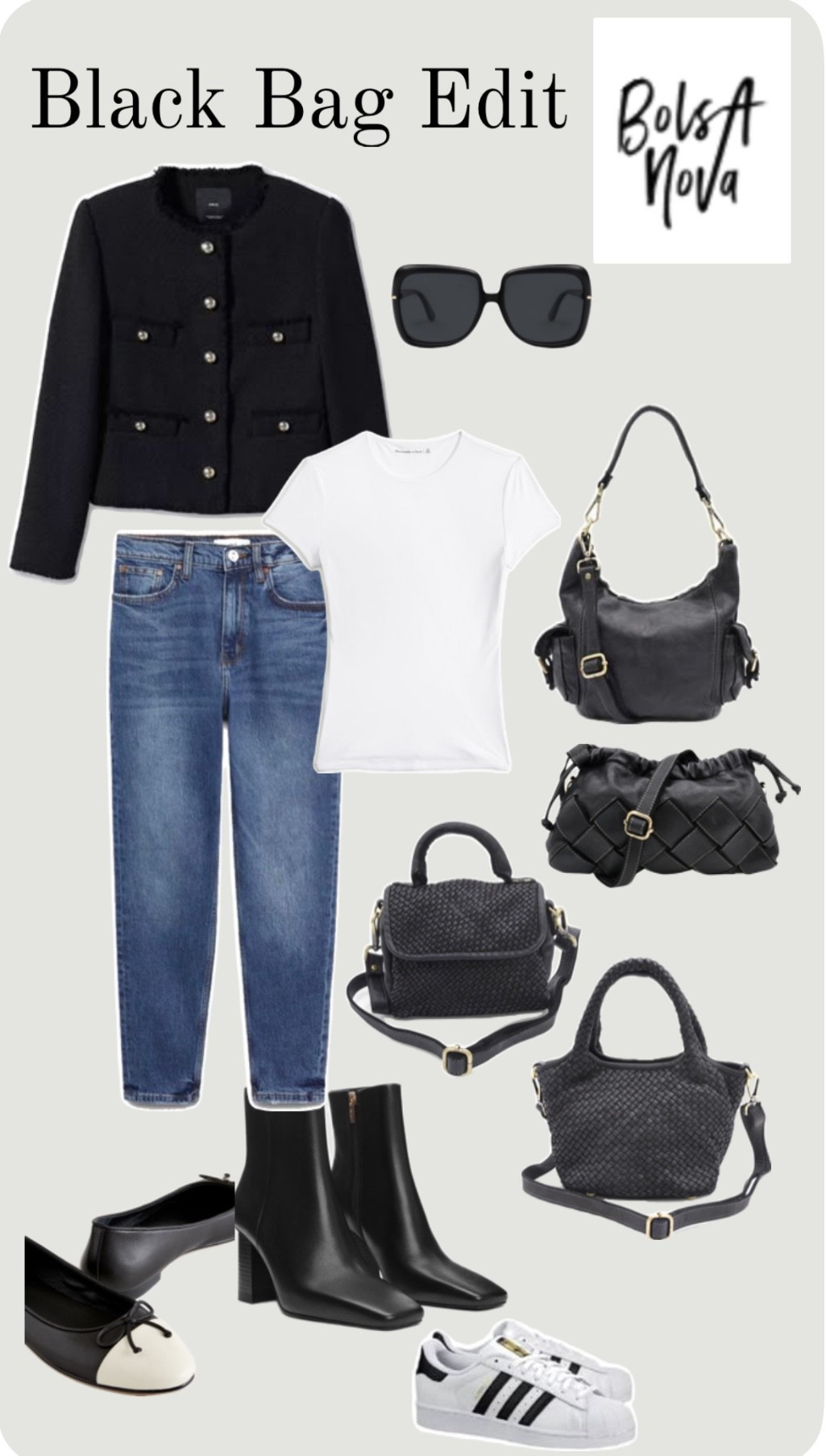 Perfect black bags from Bolsa Nova.  Dress down or up! #bolsanovahandbags 

#LTKOver40 #LTKStyleTip #LTKItBag