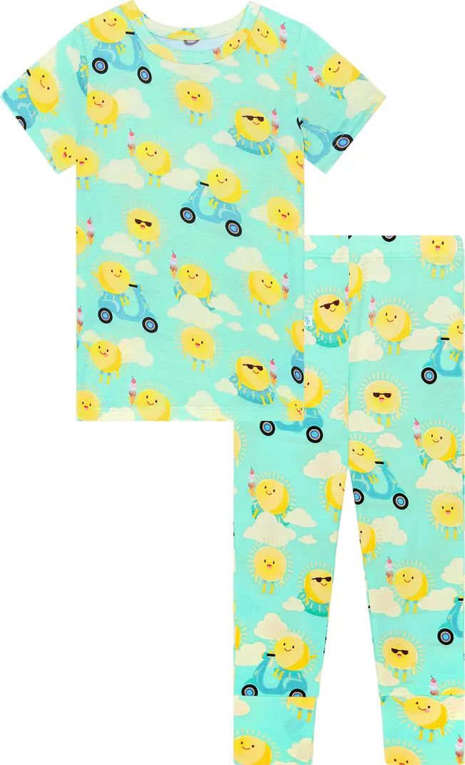 Posh Peanut Kids' Dylan Short Sleeve Fitted Two-Piece Pajamas | Nordstrom | Nordstrom