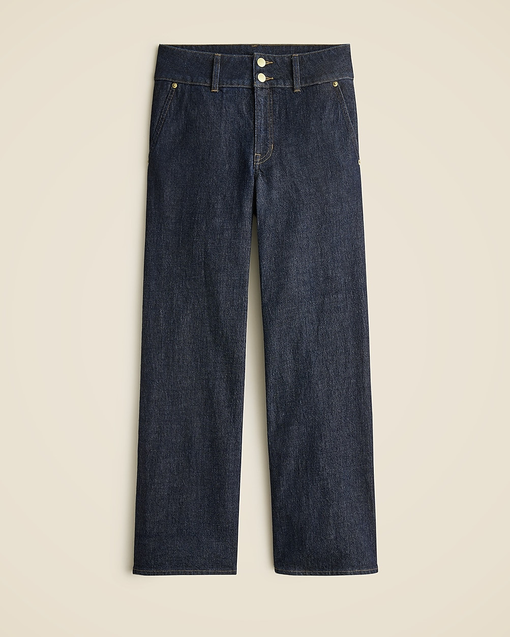 Slim-wide jean with stacked buttons | J. Crew US