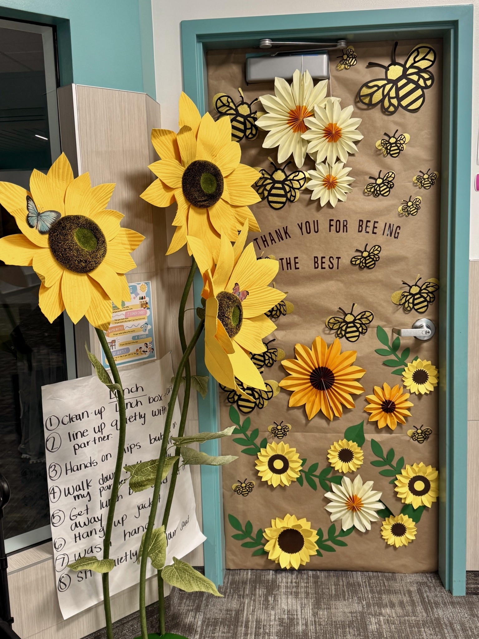 Made a spring door for teacher appreciation week. “Thank you for BEEing the best.” 

#LTKHome #LTKmomlife #LTKSeasonal