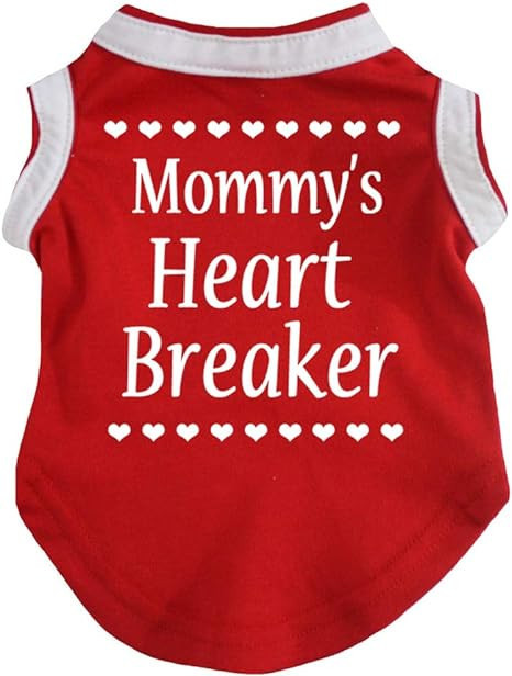 Petitebella Mommy's Heart Breaker Puppy Dog Shirt (Red, Medium) | Amazon (US)