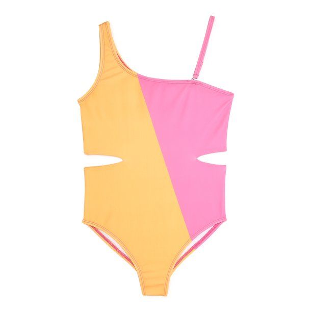 THEME by Ariella Girls One-Piece Cutout Swimsuit, Sizes 7-16 - Walmart.com | Walmart (US)