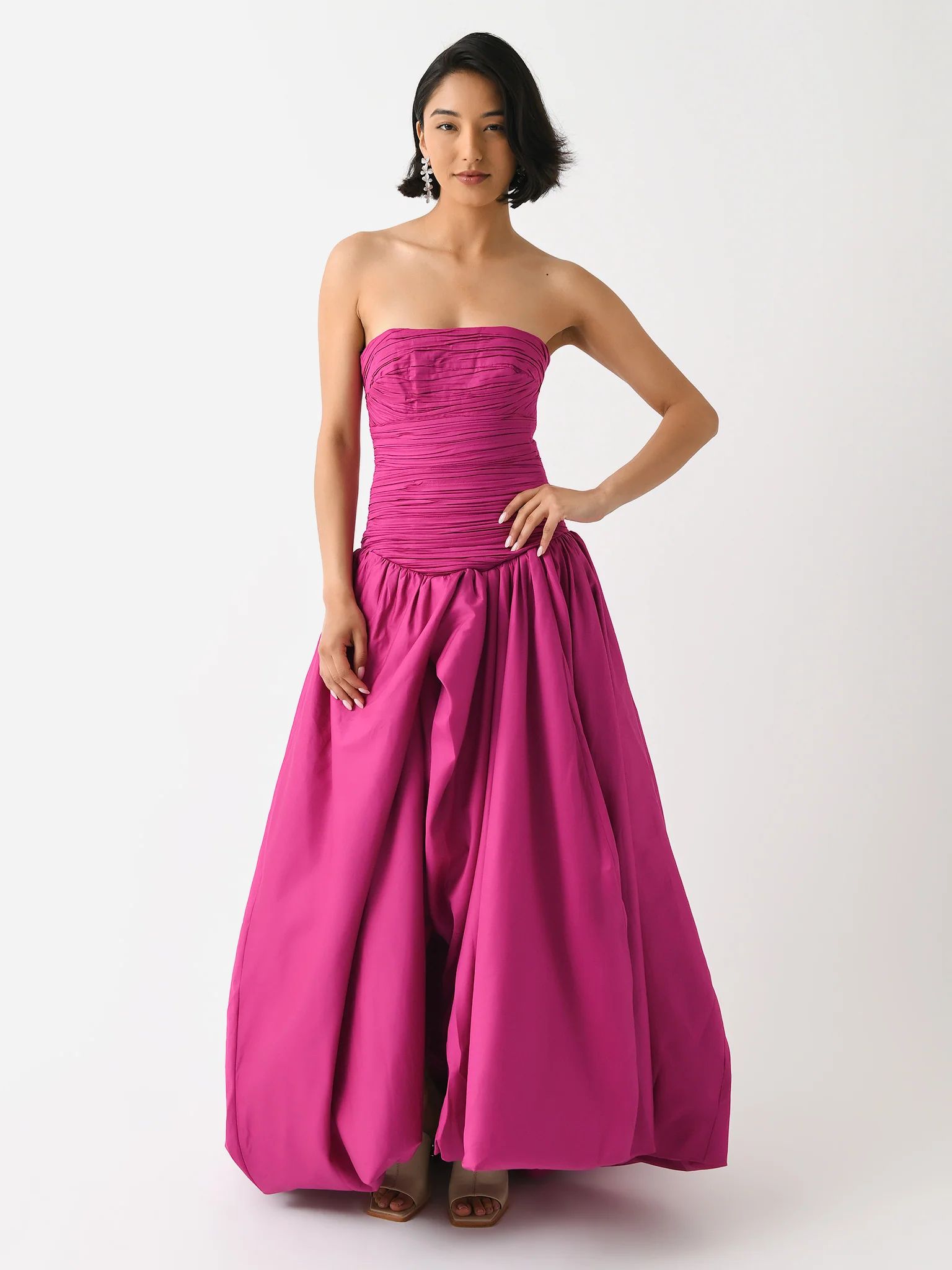 AJE
                      
                     Women's Violette Bubble Hem Maxi Dress | Saint Bernard