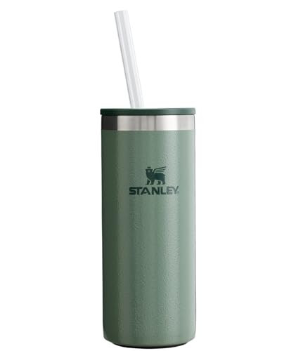 STANLEY Everyday Can Cooler Cup 10 oz Slim | Beer, Seltzers, Soda, and Energy Drinks | Doubles as Tumbler | Insulated Stainless Steel Drink Holder | BPA-Free | Hammertone Green | Amazon (US)