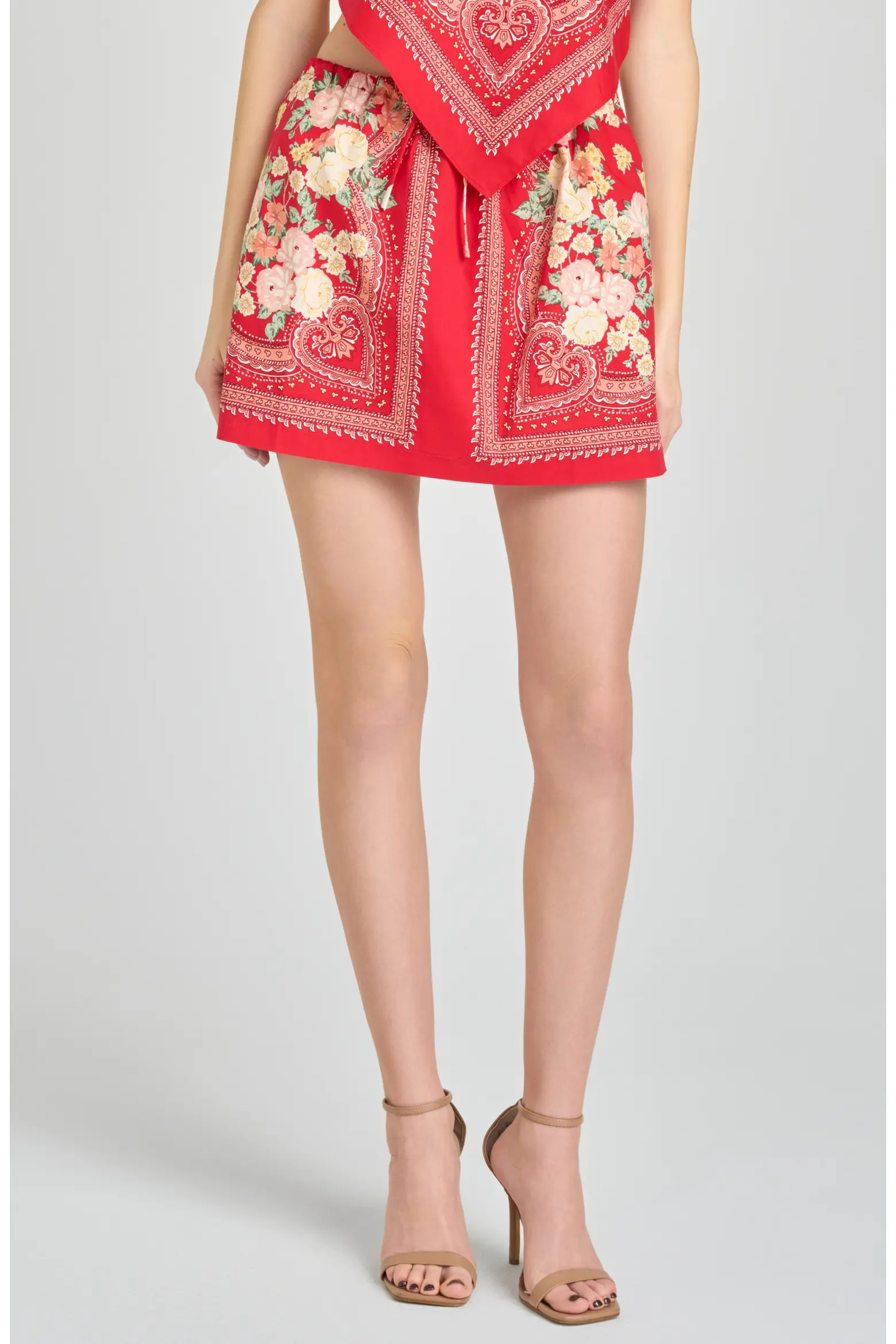 Luna Scarf Print Miniskirt (Women) | Nordstrom | Nordstrom