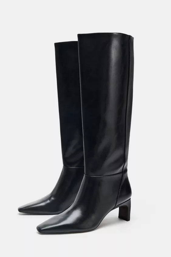 WIDE HEEL BOOTS | Zara US