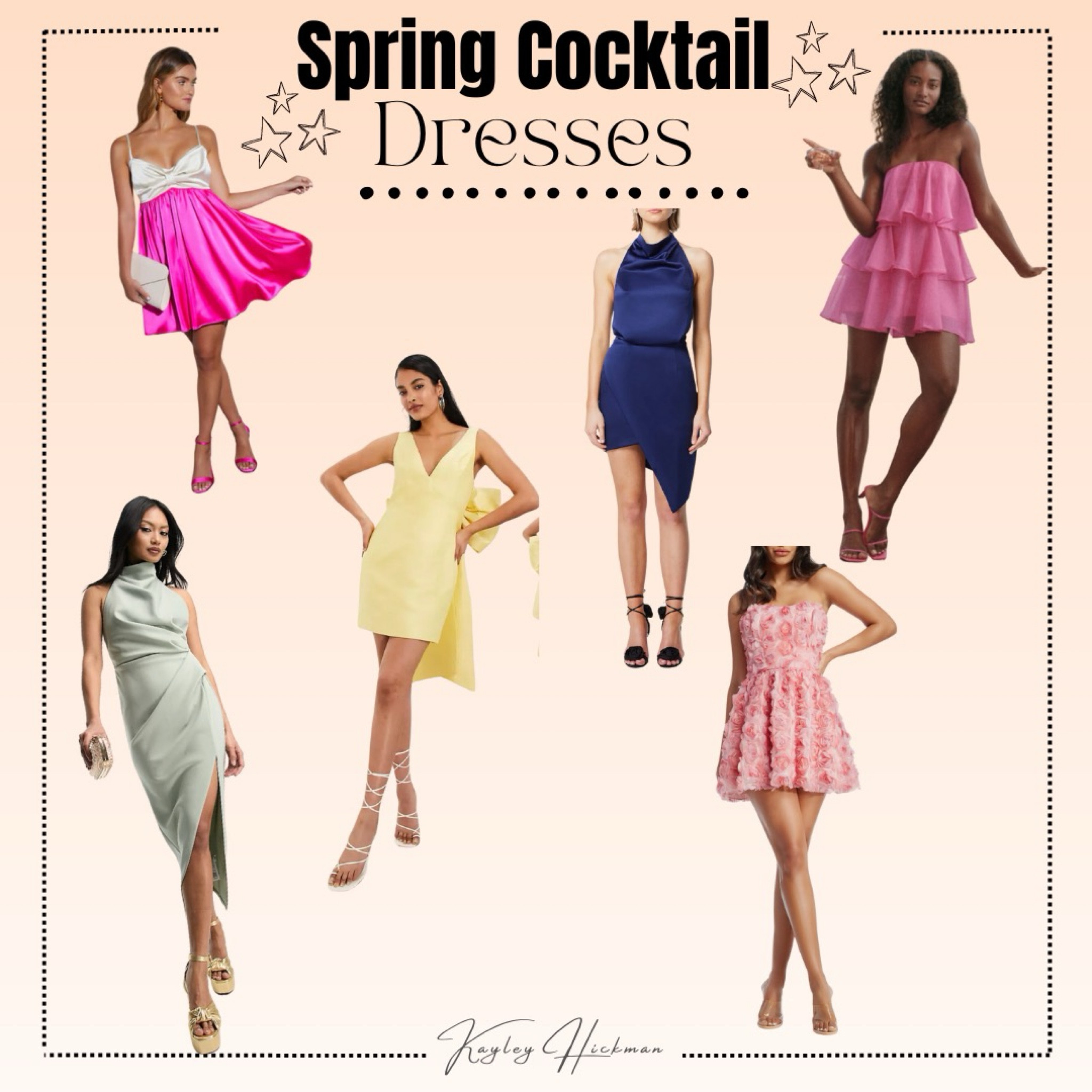 Spring cocktail dresses! 
Wedding guest dresses 

#LTKwedding #LTKSeasonal #LTKGala