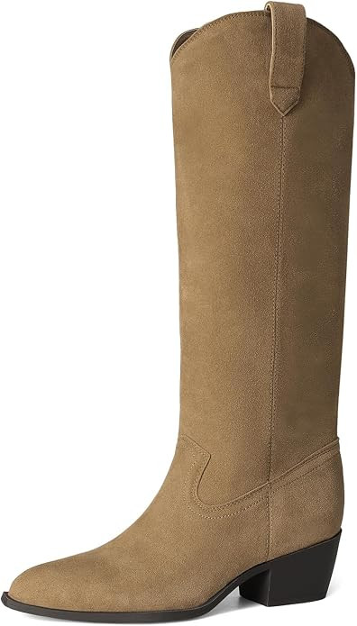 DREAM PAIRS Suede Knee High Fall Tall Boots for Women | Amazon (US)