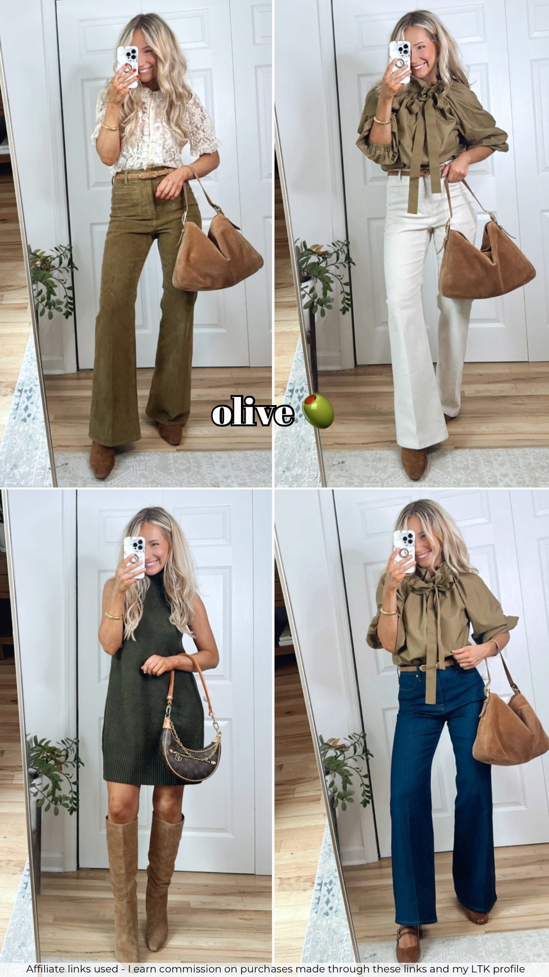 Olive green fall outfits 🫒🕊️✨