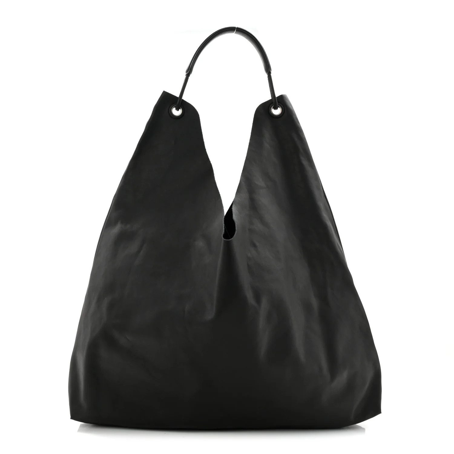 The Row Lambskin Bindle Three Bag Black | FASHIONPHILE (US)