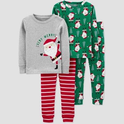 Toddler Boys' 4pc Santa Pajama Set - Just One You® made by carter's | Target